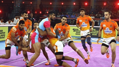 Sports News | PKL: Aslam Inamdar's Stupendous Performance Hands Puneri Paltan Victory Against Jaipur Pink Panthers