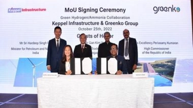 Business News | Greenko Group, Singapore's Keppel Infra in Pact to Supply Green Ammonia