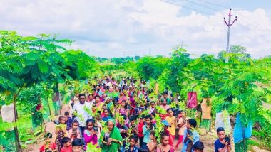 India News | Telangana: Adilabad Villagers Plant 20,000 Saplings Under Green India Challenge