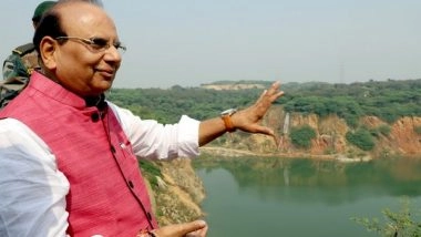 India News | Delhi LG Dedicates Capital's First Artificial Waterfall at Asola Bhati Mines