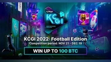 Business News | Bitget to Launch KCGI 2022: Football Edition, with 100 BTC Prize Pool