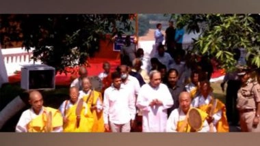 India News | Odisha CM Attends Golden Jubilee Celebration of Dhauli Peace Pagoda