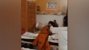 UP Shocker: Viral Video Shows Nurse Grabbing Patient's Hair and Pushing Her to Bed in Sitapur, Hospital Officials Clarify
