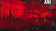 India News | Rashtrapati Bhawan, India Gate Illuminated in Red to Raise Awareness About Dyslexia
