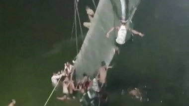 India News | Morbi Bridge Collapse: NDRF Dispatches Five Teams for Rescue Operation