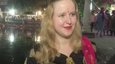 Chhath Puja 2022: German Woman Performs Puja with Husband in Gorakhpur