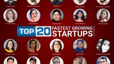 Business News | Fame Finders Declares India's Top 20 Fastest Growing Startups of 2022