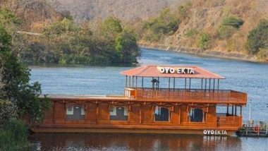 Gujarat: PM Narendra Modi Inaugurates OYO Ekta Houseboat Near Statue of Unity To Mark the Birth Anniversary of Sardar Patel