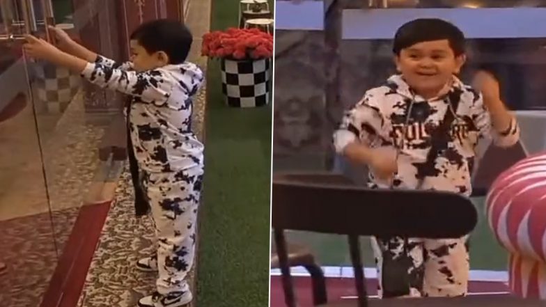 Bigg Boss 16 Contestant Abdu Rozik's Broad Smile After Opening Glass Door of the House Is Damn Cute (Watch Video)