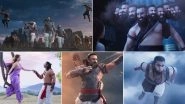 Adipurush Teaser: Prabhas as Lord Ram Arrives to Save Kriti Sanon's Sita from Saif Ali Khan's Evil Lankesh (Watch Video)