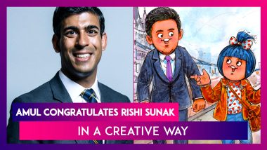 Amul Congratulates Rishi Sunak, UK’s First Indian-Origin Prime Minister In A Creative Way