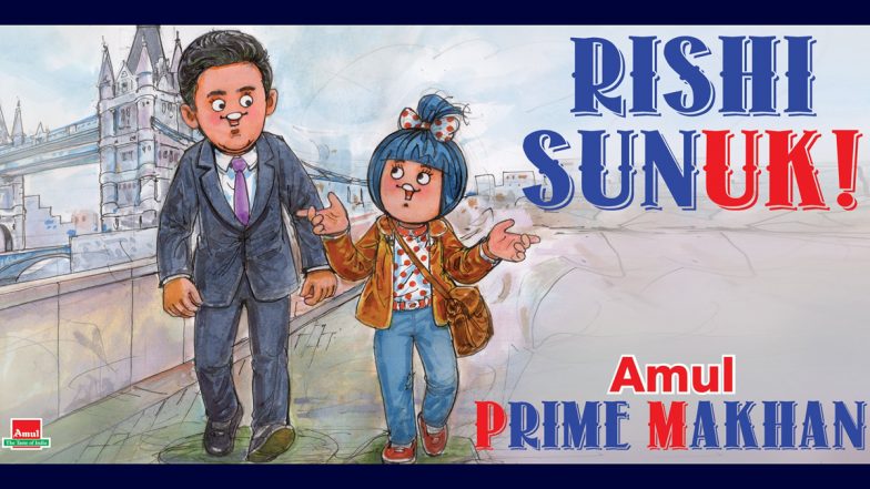 Rishi Sunak Becomes New UK Prime Minister: Amul Congratulates Britain’s First Indian-Origin Prime Minister With Creative Topical