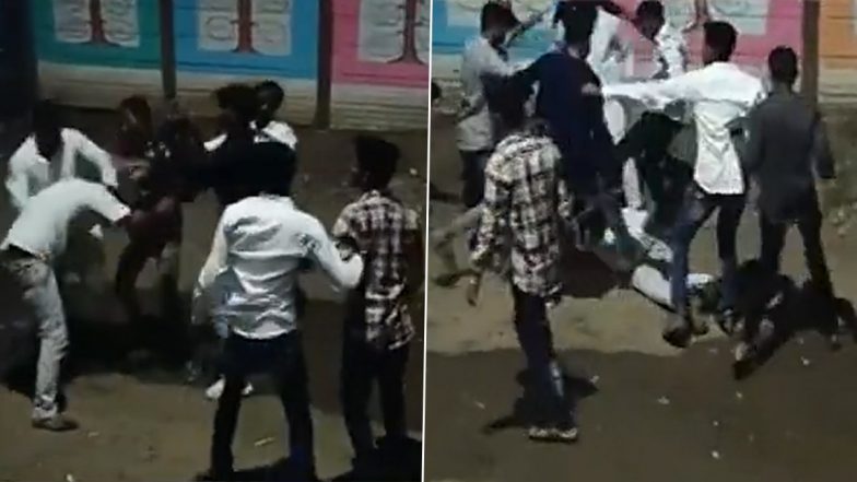 Video: Youth Brutally Thrashed by Gang in Aurangabad After Argument Over Bursting Firecrackers