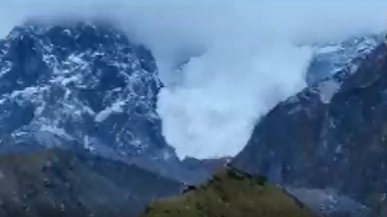 Video: Huge Avalanche Occurs in Himalayan Region of Uttarakhand Near Kedarnath Temple, No Damage Reported