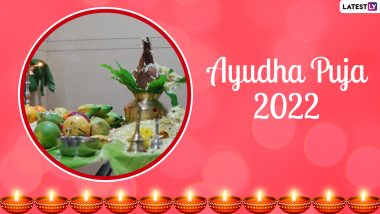 Ayudha Puja 2022 Wishes & Maha Navami Images: WhatsApp Messages, Greetings, SMS and Wallpapers To Share Celebrating Dussehra
