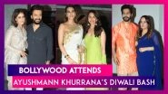 Kartik Aaryan, Varun Dhawan, Ananya Panday, Kriti Sanon, Karan Johar, & Others Attend Ayushmann Khurrana&rsquo;s Diwali Bash