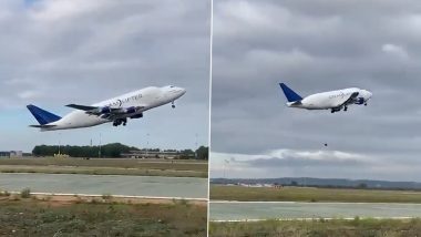 Video: Wheel of Boeing Dreamlifter Aircraft Falls Off During Take-Off in Italy’s Taranto; Flight Lands Safely in US