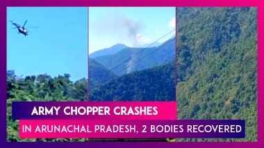 Indian Army Chopper Crashes In Arunachal Pradesh, 2 Bodies Recovered, Rescue Operations Underway