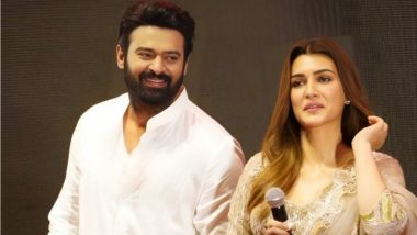 Rumoured Couple Prabhas – Kriti Sanon’s Pictures and Videos from Adipurush Teaser Launch Go Viral