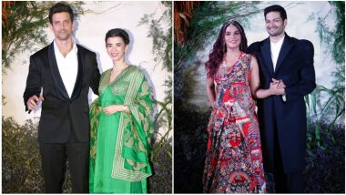 Hrithik Roshan and Saba Azad Pose Together at Richa Chadha – Ali Fazal’s Wedding Reception! (View Pics & Video)