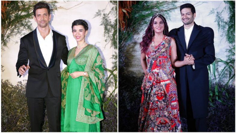 Hrithik Roshan and Saba Azad Pose Together at Richa Chadha – Ali Fazal’s Wedding Reception! (View Pics & Video)