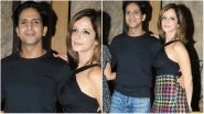 Sussanne Khan Is All Smiles as She Poses with Beau Arslan Goni at Bunty Sajdeh&rsquo;s Birthday Bash (Watch Video)