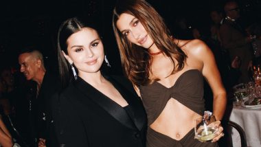 Hailey Bieber and Selena Gomez Debunk Feud Rumours by Posing for First Snap Together At the Academy Museum Gala (View Pics)