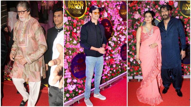Amitabh Bachchan, Hrithik Roshan, Ajay Devgn and Others Attend Producer Anand Pandit’s Pre-Diwali Bash! | LatestLY