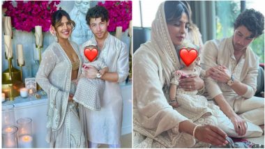 Priyanka Chopra–Nick Jonas Twin with Daughter Malti Marie on Diwali 2022! Singer Shares Pics on Instagram and Says ‘Such A Beautiful Diwali Celebration’