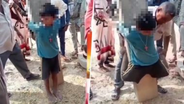 Video: Child Tied to Pole, Brutally Thrashed in UP’s Azamgarh on Suspicion of Theft, 3 Arrested