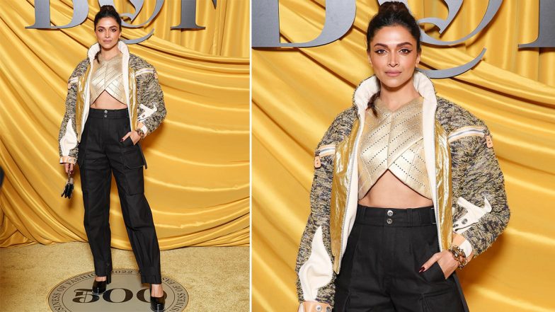 Deepika Padukone Slays in Criss-Cross Golden Top Paired with Quirky Jacket as She Represents India at BoF in Paris (View Pic)