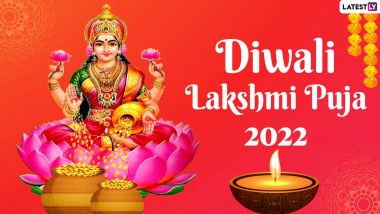 Lakshmi Puja 2022 Wishes & Shubh Deepavali Greetings: Wish Happy Diwali by Sharing Goddess Lakshmi Images, WhatsApp Messages and HD Wallpapers With Dear Ones