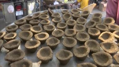 Diwali 2022: Chandigarh Gaushala Makes Eco-Friendly Earthen Lamps Using Cow Dung, To Be Distributed Free of Cost on Dhanteras (See Pics)