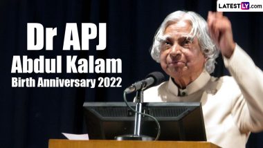 APJ Abdul Kalam Birth Anniversary 2022: PM Narendra Modi Pays Tributes to Former President