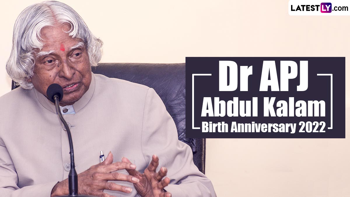 Dr APJ Abdul Kalam Birth Anniversary 2022 Wishes: Let's Pay ...