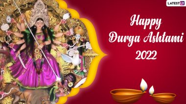 Subho Ashtami 2022 Wishes & Durga Ashtami HD Images: Wish Happy Maha Ashtami With WhatsApp Messages, Quotes, Wallpapers and SMS to Family & Friends