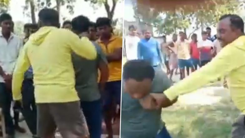 Video: Police Officials Thrash Cop in Public After He Requests Seniors to Take Action in Tribal Brutality Case in Chhattisgarh