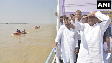 Nitish Kumar's Boat Hits Pillar of Bridge on Ganga During Chhath Ghat Inspection; Bihar CM Unhurt