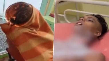 Gujarat Shocker: 'Fire Hair Cut' Goes Wrong, Youth Suffers Burn Injuries in Valsad (Disturbing Video)