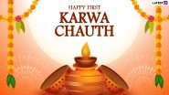 First Karwa Chauth 2022 Greetings for Newlywed Couples: Share Wishes, Images, WhatsApp Messages and HD Wallpapers on the Karva Chauth Vrat Day
