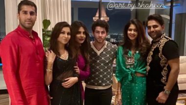 Priyanka Chopra and Nick Jonas Pose With Their Pals in Unseen Pic From Diwali Party in LA!