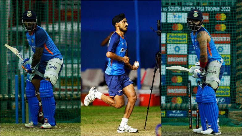 IND vs SA: Team India Gear Up for 2nd T20I Against South Africa in Guwahati (See Pics and Video)