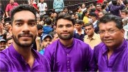 KKR&rsquo;s Venkatesh Iyer Performs &lsquo;Dhunuchi Naach&rsquo;, Visits Pandals With Rinku Singh and Head Coach Chandrakant Pandit in Kolkata During Durga Puja 2022 (See Pics and Video)