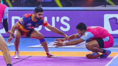 Jaipur Pink Panthers vs UP Yoddhas, PKL 2022 Live Streaming Online on Disney+ Hotstar: Watch Free Telecast of Pro Kabaddi League Season 9 on TV and Online