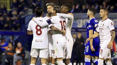 Dinamo Zagreb 0–4 AC Milan, UEFA Champions League 2022–23: Rossoneri Move to Second Place in Group E With Dominant Win (Watch Goal Video Highlights)