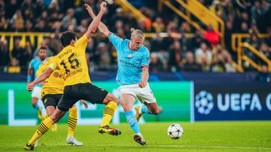 Borussia Dortmund 0–0 Manchester City, UEFA Champions League 2022–23: Riyad Mahrez Misses Penalty As Team Share Points (Watch Goal Video Highlights)