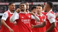 Arsenal 5&ndash;0 Nottingham Forest, Premier League 2022&ndash;23: Gunners Score Five To Reclaim Top Spot on Points Table (Watch Goal Video Highlights)