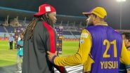 Legends League Cricket 2022: Yusuf Pathan Wants Chris Gayle's Bat Says, &lsquo;I Like to Have His Bat and Keep it as a Prized Possession&rsquo;