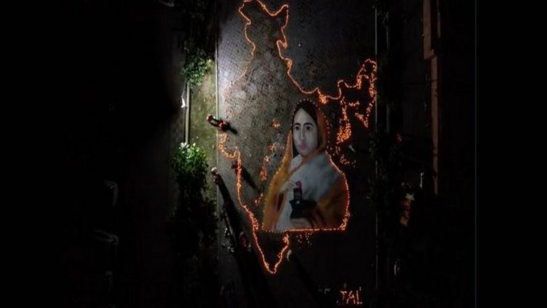 Diwali 2022: India's Map Made with 51,000 Diyas, Portrait of Goddess Ahilya Bai with Rangoli at Gandhi Hall Complex in Indore