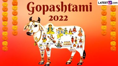 Gopashtami 2022 Images & Lord Krishna HD Wallpapers For Free Download Online: Messages, Wishes and Greetings To Celebrate The Holy Day Dedicated To Cows
